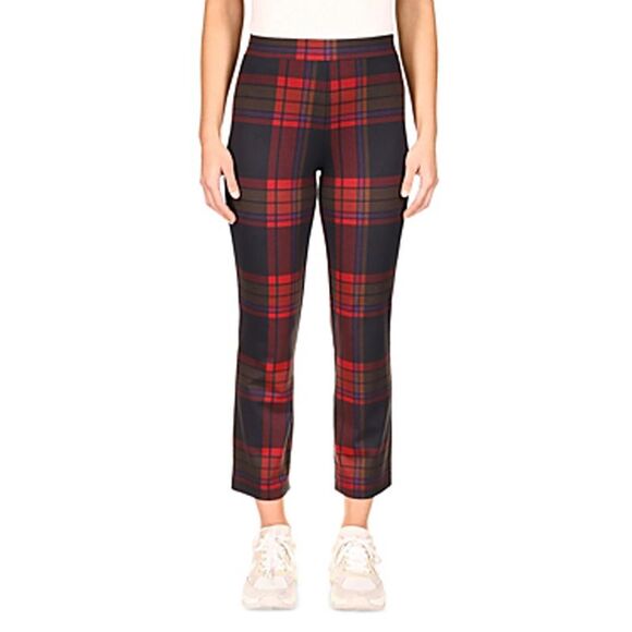 Sanctuary Carnaby Cotton Plaid Kick Crop Pants In Carson Plaid XS - Picture 2 of 3